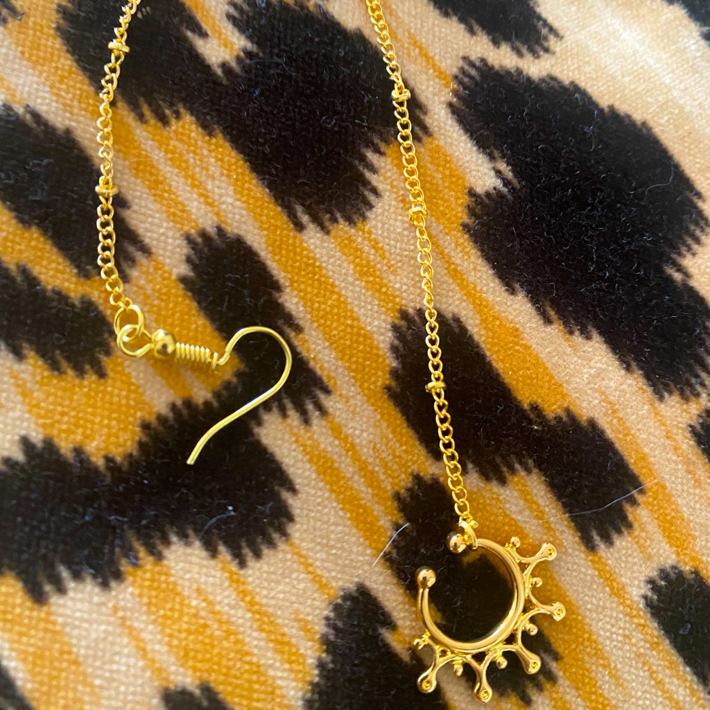 Gold Bohemian Nose Ring